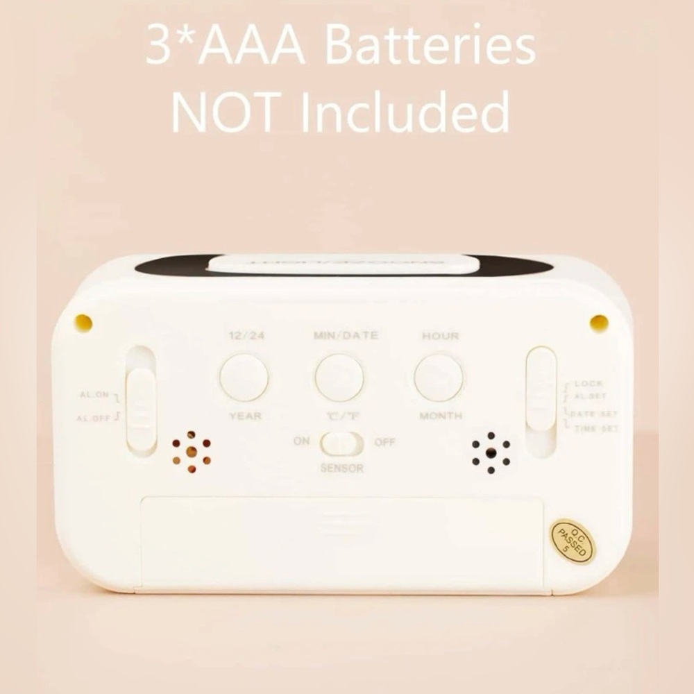 LED Battery Powered Alarm Clock - Picture 6 of 8